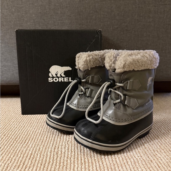 SOREL Yoot Pac Waterproof Insulated Snow Boot in Quarry, Dove Size 11M Toddler - Picture 2 of 7